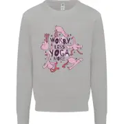 Worry Less Yoga More Mens Sweatshirt Jumper
