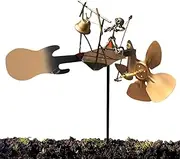 Uoqpty Garden Windmill - Decorative Windmills,Microphone Bell Bee Decoration Wind Spinner for Park Farmhouse Patio Seasonal Landscape