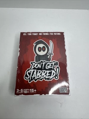 Don't Get Stabbed! The Card Game- Rookie Mage Games *NEW SEALED*