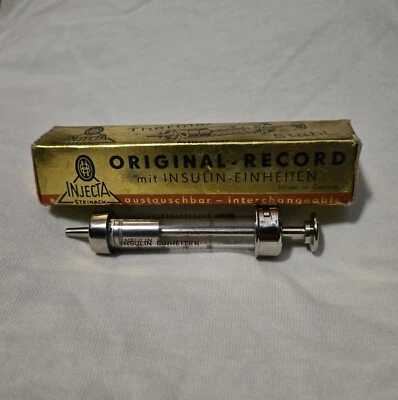 Vintage Injecta Steinach 2 ml Syringe 200°C Germany