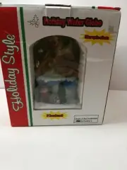 Snow Globe Santa Claus Sled ~ Fiber Optic & Musical~