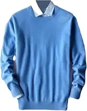 [Hamthuit] Men Classic Slim Fit Pullover V-Neck Sweater Men Warm Sweater Jumper Men's Casual Knitted Sweater