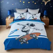 Astronaut Kids Quilt/Doona/Duvet Cover Set - Double Size