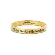 Disney Couture Kingdom Snow White Fill The World W Sunshine Bangle Yellow Gold