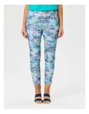 [Fella Hamilton] Magnifico 7/8 Print Stretch Pant in Azure