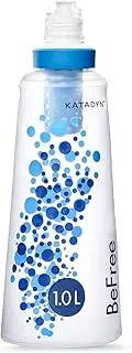 Katadyn BeFree 1.0L Water Filter, Fast Flow, 0.1 Micron EZ Clean Membrane for Endurance Sports, Camping and Backpacking