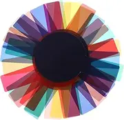 SECFOU 20 Color Camera Flash Filters Filter Boards for Photography Stage Lighting Accessory Practical