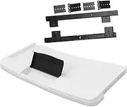 TEHAUX 1 Set Under Desk Keyboard Tray Drawer Style Organizer for Office Supplies Ergonomic Design Space Saving for Desktop Easy Installation Multi Purpose Storage Tray