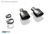 End Pipe Kit for Hyundai i30N Fastback Facelift Per 130mm Round Scharfk