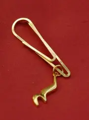 Crotchet, or 1/4th note rest, Music Gold Pin Badge, New