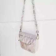 Acrylic Detachable Purse Bag Chain Strap Cream