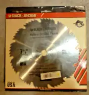 BLACK & DECKER 7 1/4" HOLLOW GROUND PLANER GROUND STEEL SAW BLADE ^^