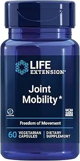 Life Extension Joint Mobility – Relieves Minor Knee Discomfort & Improves Range of Motion – Gluten-Free – Non-GMO – Vegetarian – 60 Vegetarian Capsules
