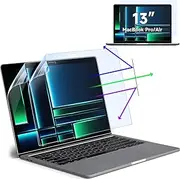 [2 Pack] Screen Protector for MacBook Pro 13 (2016-2022,M1,M2) and MacBook Air 13 (2018-2021,M1),Protective Film for MacBook 13.3",Filter Anti Glare Blue Light,Anti-Fingerprint,Anti-scratch