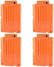 FUCAS Soft Bullet 4pcs Clips 6 Bullets Dart Gun Clips Magazine Clip for Nerf Toy Dart Gun Orange