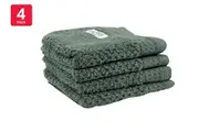 Onkaparinga Set of 4 550GSM Avalon Face Washers (Fir Green)