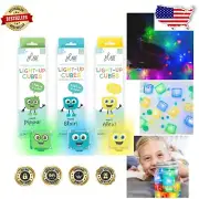 12 Colorful Light-Up Sensory Cubes - Educational, Safe & Fun Playtime Activity