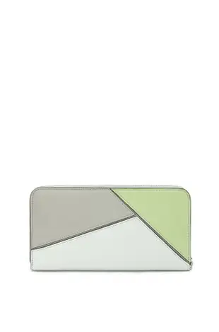 LOEWE長夾 Puzzle zip around wallet in calfskin