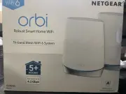 NETGEAR Orbi AX4200 Tri-Band Mesh Wi-Fi 6 Router (RBK752) New Open Box