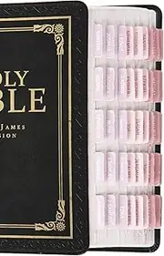 Bible Tabs for Study Bible, v2croft Laminated Bible Tabs for Old and New Testament, Men and Women Bible Study Supplies, 75 Bible Index Tabs, Bible Book Tabs (Style 3)