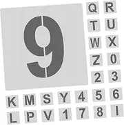 1Set Reusable Alphabet and Number Stencils Durable Plastic Letter and Number Templates for Learning Crafting and Home School Art Projects