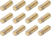 Stainless Steel Electroplated Brushed Gold Standoff Screws 12x30mm for Acrylic Panels