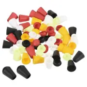 Bell End Stopper, Cord Rope Lock for Drawstring Bag, 5 Colors 100pcs