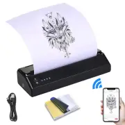 Tattoo Stencil Printer Tattoo Printer Machine Kit with 11Pcs Transfer Paper Y8R1