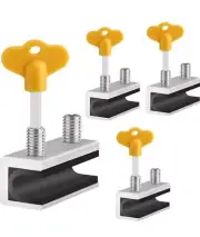 4 Pack Sliding Window Locks with Keys for Vertical & Horizontal Windows & Doors