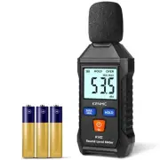 Digital Decibel Meter - Portable SPL Meter with Backlit LCD Display (35-130dB...