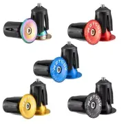 1 Pair Bicycles Handle End Plug Colorful Aluminum Alloys Handlebars Grip