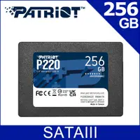 在飛比找PChome24h購物優惠-Patriot美商博帝 P220 256G 2.5吋 SSD