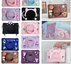 For Samsung Galaxy Tab S6 A7 Lite A8 A9 Plus Kids Rotate Case Stand Cover Strap