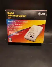 AT&T Answering Machine Digital System Voice Day Stamp Model 1720 Land Line White