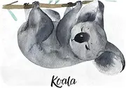 Area Rug, Washable Entryway Rug, Non-Slip Throw Rugs, Floor Carpet, Rug for Door Mat Bedroom Living Room Kitchen Laundry, Koala Cartoon Animal
