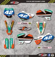 Full Custom Graphic Kit - STRIKE - KTM 65 - 2002 - 2008 stickers / decals