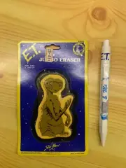 E.T. Pen and Jumbo Eraser