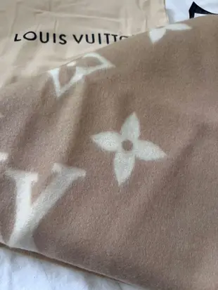 全新正品Louis Vuitton REYKJAVIK 經典山羊絨喀什米爾羊毛圍巾