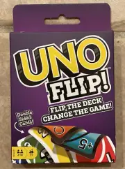 Double Sided UNO FLIP Card Game Family Fun Flip The Deck Change The Game! Mattel