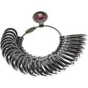 Metal Finger Gauge Jewelry Ring Sizer Measuring Tool Set Japanese Sizes 1-30