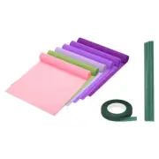 8.2ft Crepe Paper Roll, 6 Roll 10" Width Crepe Paper Roll Sheet, Multicolored 11