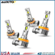 4PCS OXILAM H11 H8 H9 LED Headlight Bulb Low Beam 6500K Pure White High Power J (for: Volkswagen)