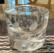 Anna Ehrner, Kosta Boda glass candlestick/tealight holder "Glimmer"