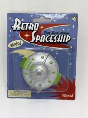 Toysmith Retro Spaceship Pull Back Action Toy - Neato! 5+ Collect all Four