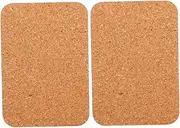 Operitacx Crafting Cork Punching Pad 2pcs Set Stamping Cutting Board Diy Punching Pad Precision Hole Mats