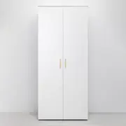 STOCKHOLM STORAGE CUPBOARD VJ PANEL - WHITE - OVAL BRASS