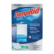 DampRid Moisture Absorber Pure Linen Hanging 16 oz 3-Pack