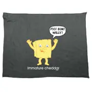 Immature Chedder - Funny Novelty Soft Sport Microfiber Towel