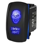 12V Rocker Switch "Zombie Lights" Face Car Marine UTV RZR Maverick Teryx BLUE