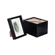 Nicola Spring 5 Piece 5 x 7" 3D Shadow Box Photo Frame Set - Craft Display Picture Frame with 4 x 6" Mount - Black